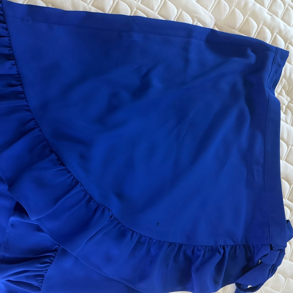 Express Asymmetrical Blue Skirt